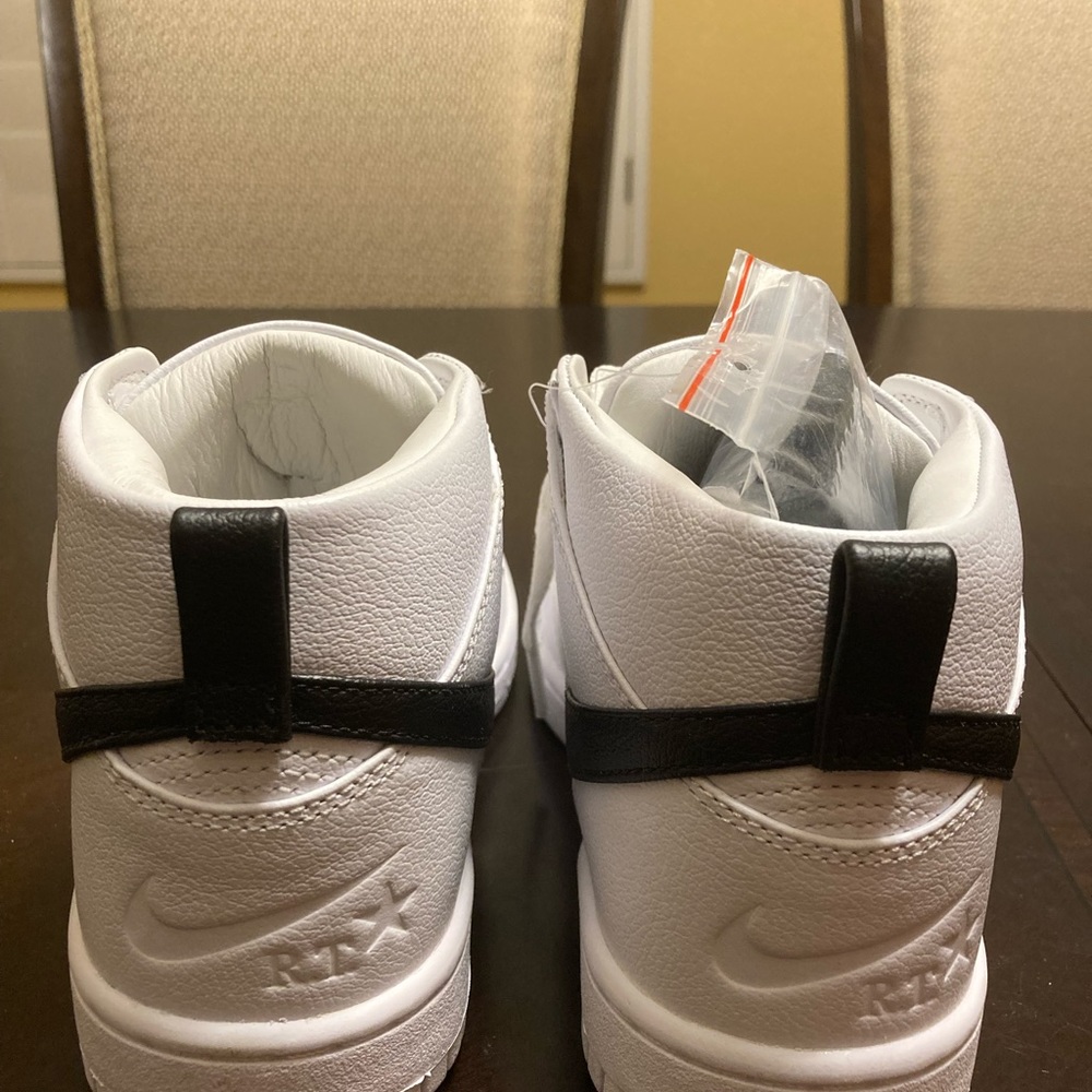 Nike White and Black High-Top Sneakers - Picture 6 of 13